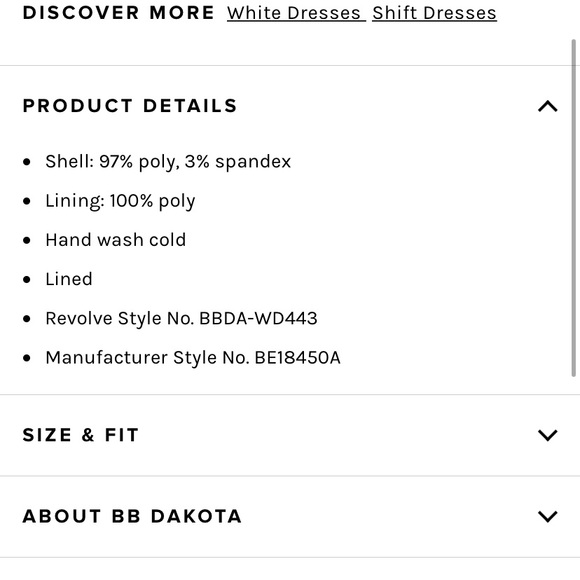 BB Dakota, White Grendell Tunic dress - Picture 5 of 9